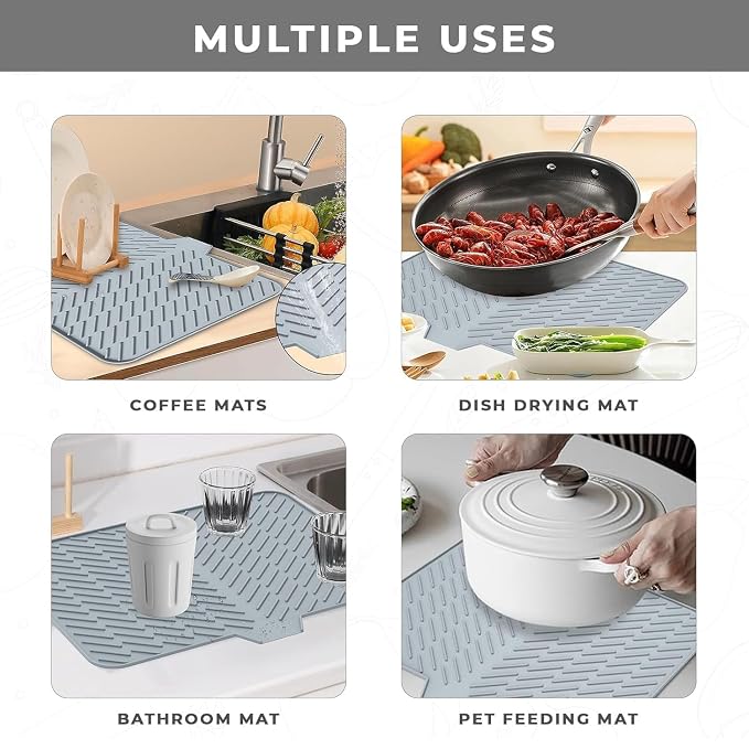 Iconcart™ Premium Silicone Kitchen Drying Mat