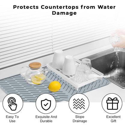 Iconcart™ Premium Silicone Kitchen Drying Mat
