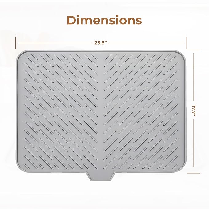 Iconcart™ Premium Silicone Kitchen Drying Mat