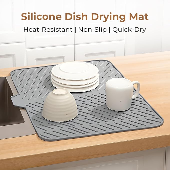 Iconcart™ Premium Silicone Kitchen Drying Mat