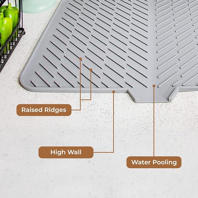 Iconcart™ Premium Silicone Kitchen Drying Mat