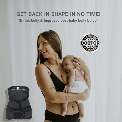 Iconcart™ 3-in-1 Postpartum Belly Belt | Medical-Grade Fabric | Breathable | Skin Friendly