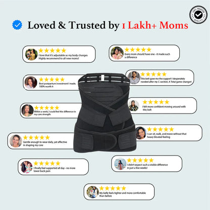 Iconcart™ 3-in-1 Postpartum Belly Belt | Medical-Grade Fabric | Breathable | Skin Friendly