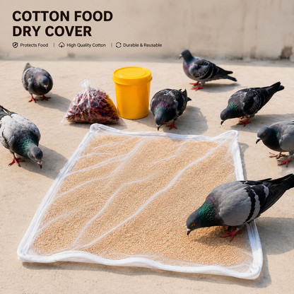 Iconcart™ Premium Cotton Food Drying Cloth with Protective Mesh Net